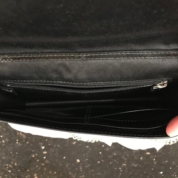 Coach evening bag black/silver excellent condition - Picture 11 of 15